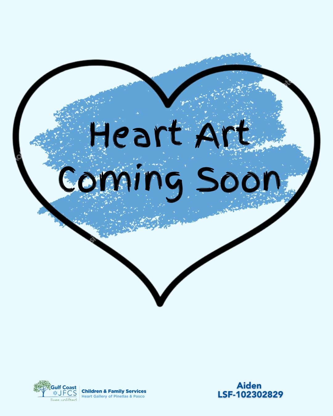 Pinellas-Pasco Heart Gallery logo, "A Program of Gulf Coast JFCS"